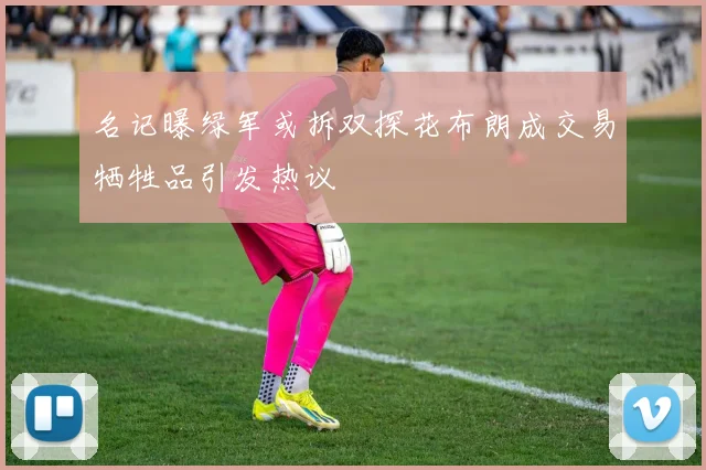 名记曝绿军或拆双探花布朗成交易牺牲品引发热议
